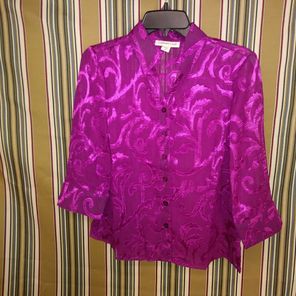 Cold w creek bd shirt dressy new